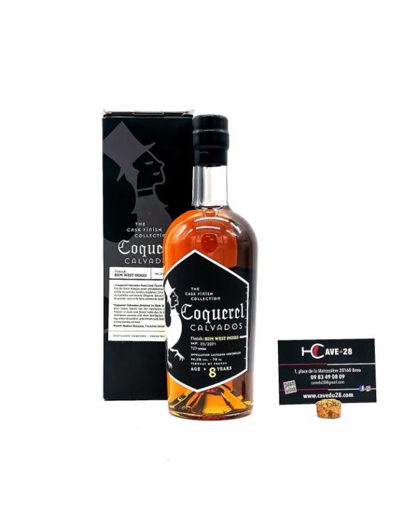 Calvados - 8 ans - finition fût de rhum - Coquerel