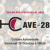 Soirée Accord mets et vins 10/10 : Cuisine Automnale