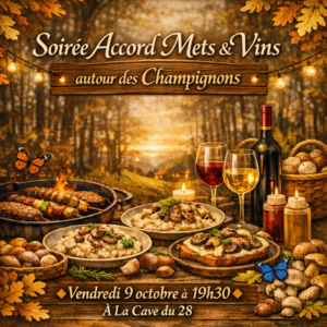 Soirée Accord mets et vins 09/10 : Repas champignonné