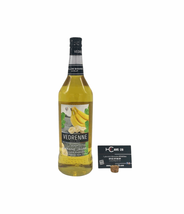 Sirop - Banane jaune - 1L - Vedrenne