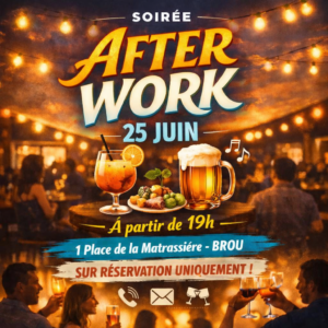 Soirée after work 25/06 - 19h à 20h